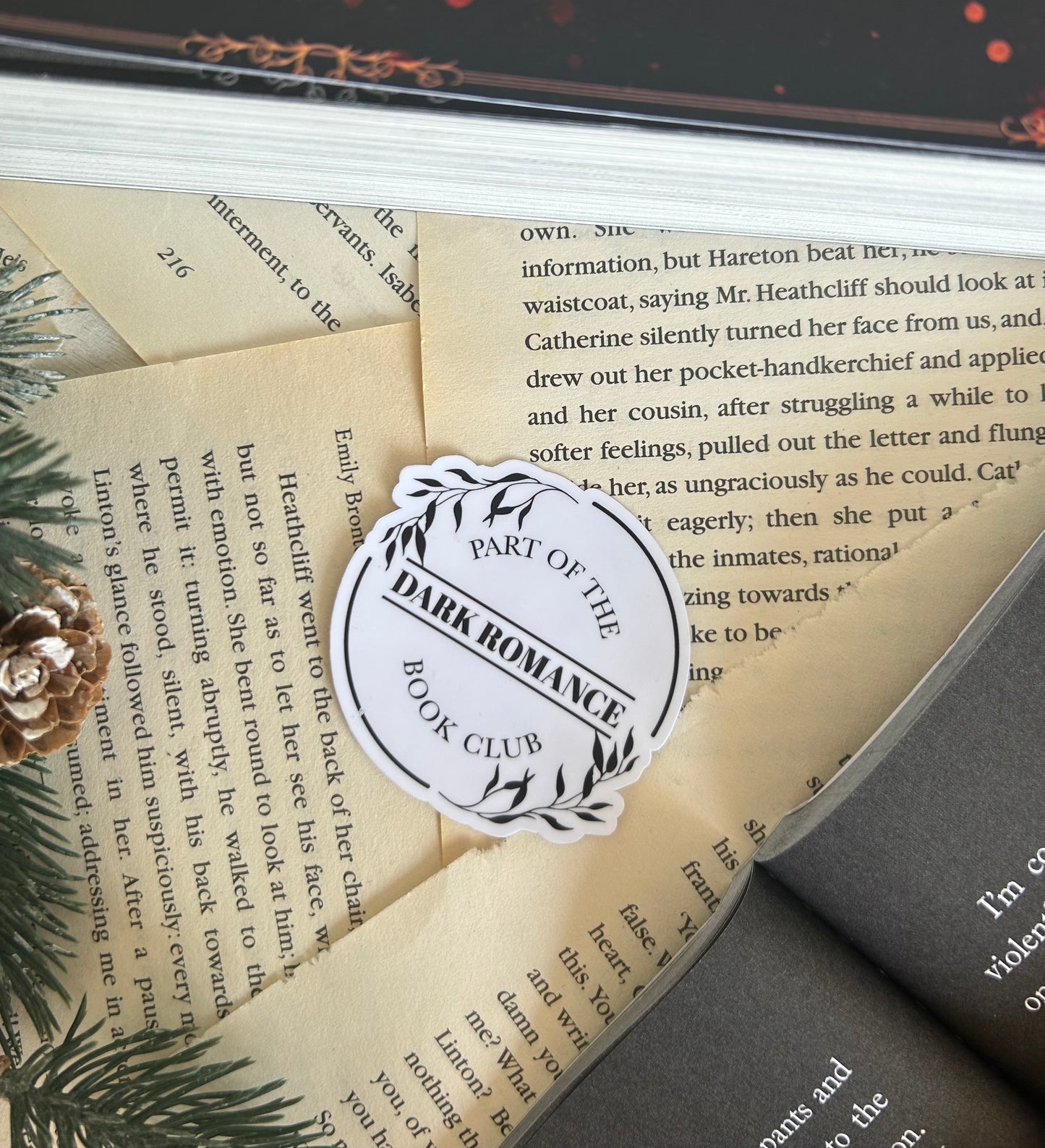 Dark Romance book club sticker