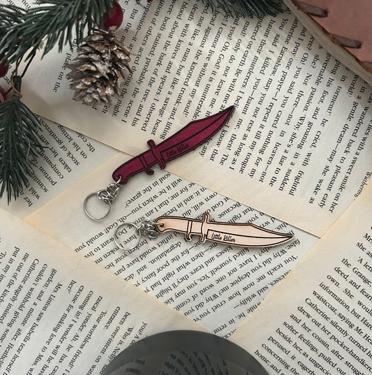 'Little Killer' Leather Keyring